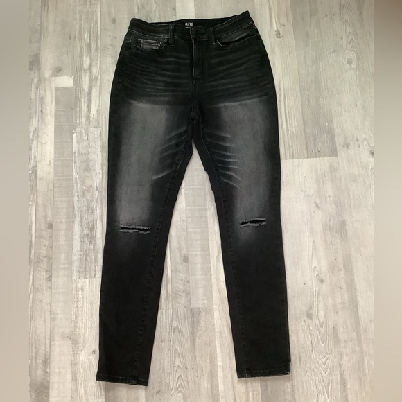 A.NA. A NEW APPROACH FADED RIPPED BLACK JEGGINGS - Picture 1 of 4